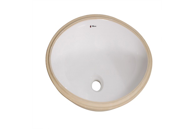 Cuba Oval embutir Branca M1 branca 33x44 cm