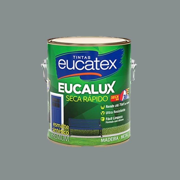 CINZA MÉDIO 3,6L EUCALUX SECA RÁPIDO ESMALTE PREMIUM