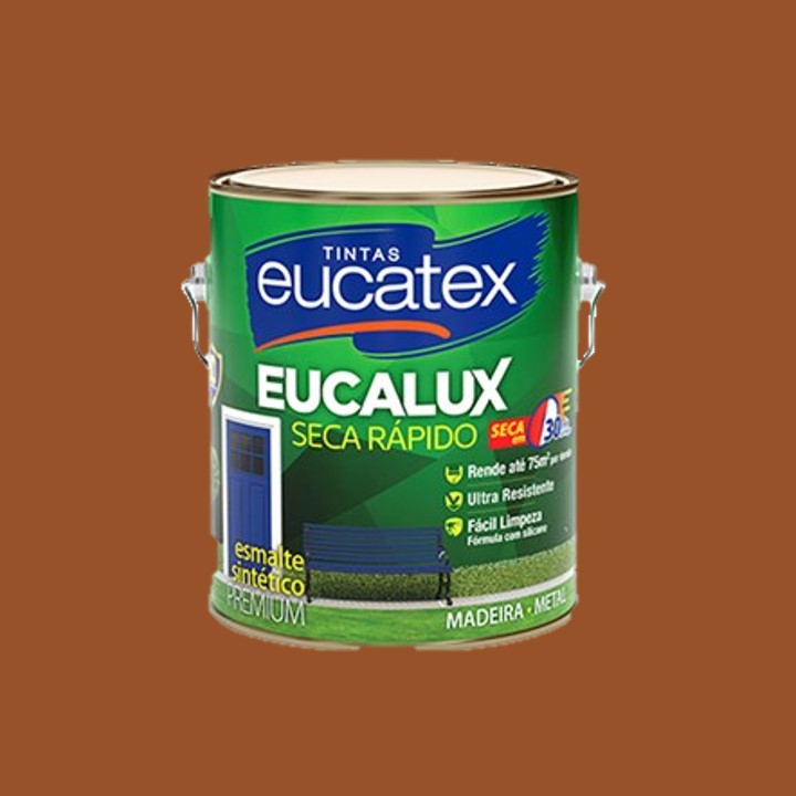 MARROM CONHAQUE 3,6L EUCALUX SECA RÁPIDO ESMALTE PREMIUM