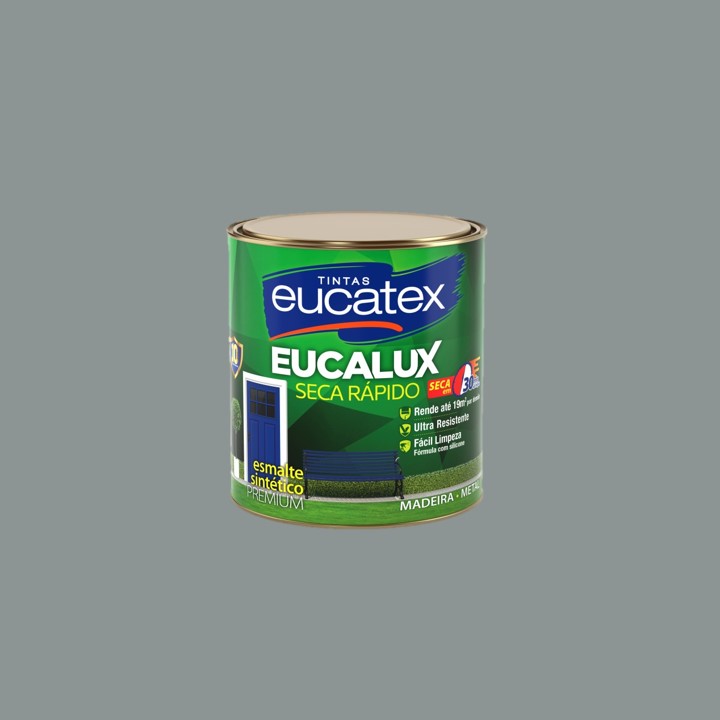 CINZA MÉDIO 900mL EUCALUX SECA RÁPIDO ESMALTE PREMIUM