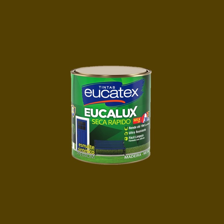 MARROM 900mL EUCALUX SECA RÁPIDO ESMALTE PREMIUM