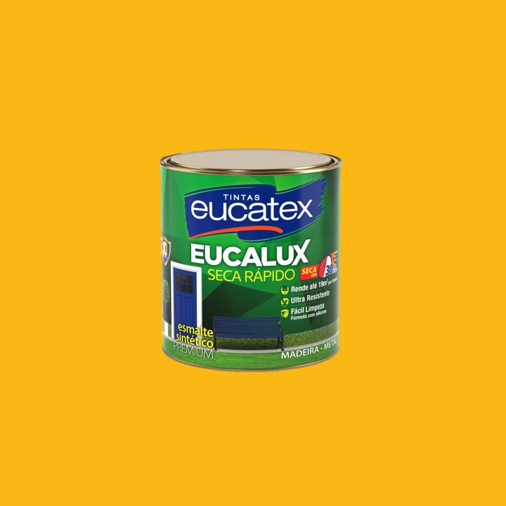 AMARELO 900mL EUCALUX SECA RÁPIDO ESMALTE PREMIUM