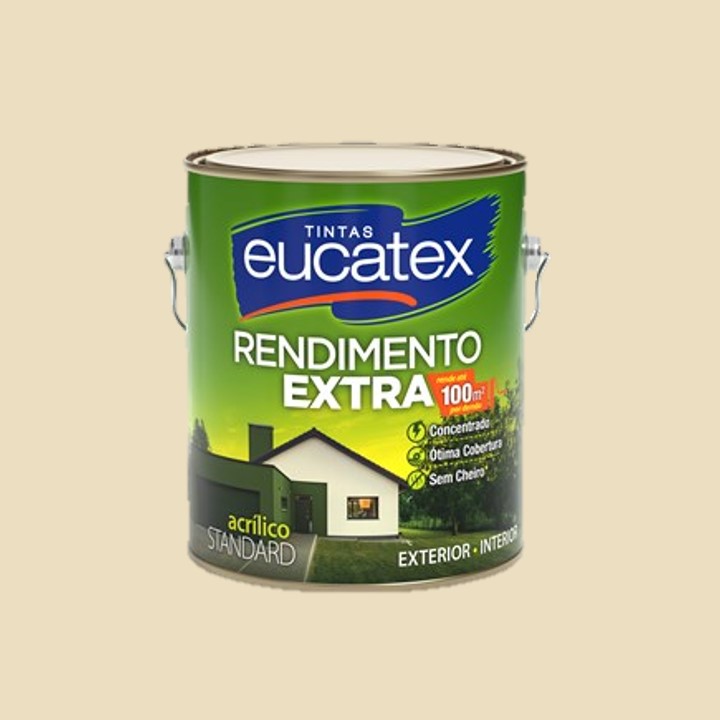AREIA GALÃO 3,6L EUCATEX ACRÍLICA RENDIMENTO EXTRA