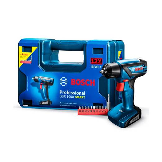 BOSCH PARAFUSADEIRA/FURAD. BATERIA 400W GSR 1000 SMART