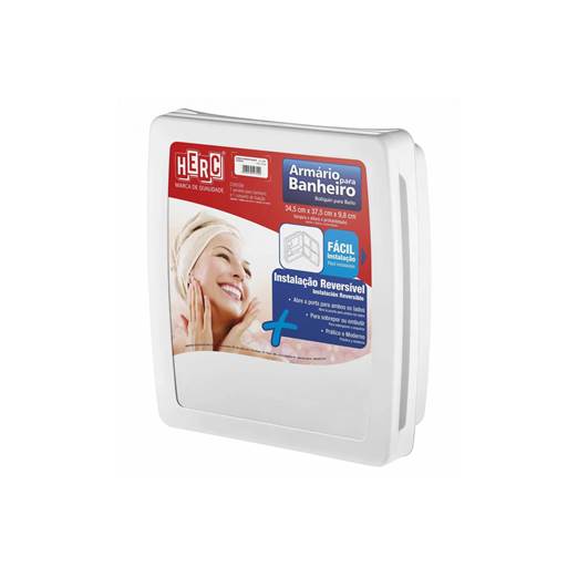 HERC ARMARIO PLAST.P/BANH BRANCO