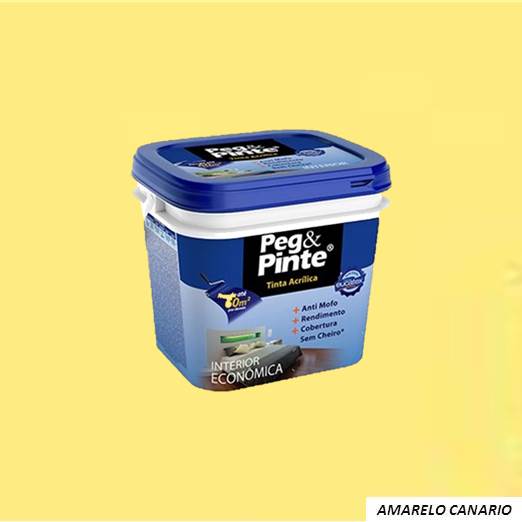 AMARELO CANARIO3,6L ACRILICO EUCATEX PEG E PINTE