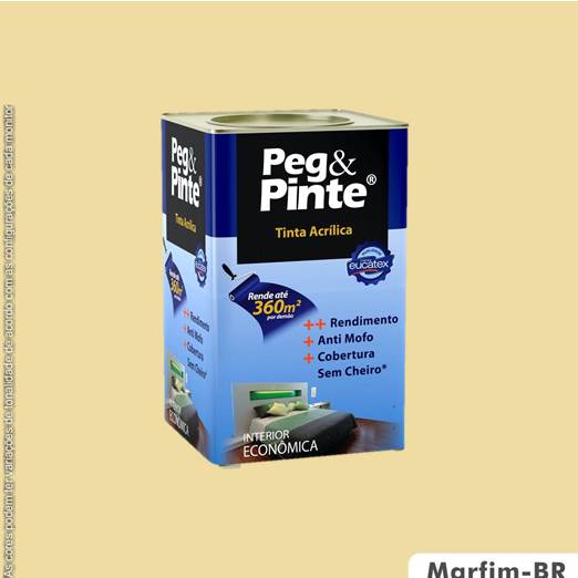 EUCATEX PEG E PINTE 18L ACRILICO MARFIM