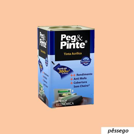 PESSEGO ROSADO 18L ACRILICO EUCATEX PEG E PINTE