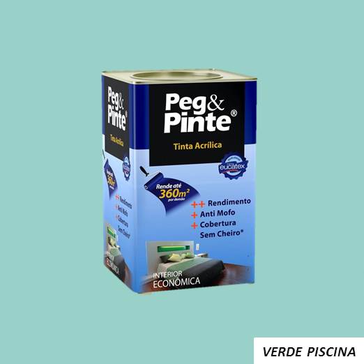 VERDE PISCINA 18L ACRILICO EUCATEX PEG E PINTE