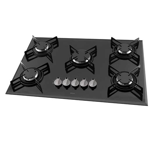FOGAO COOKTOP 5Q GAS MESA VD PT