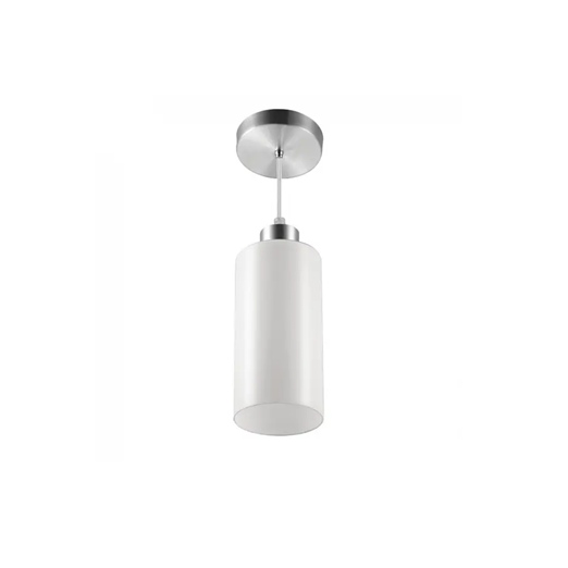 LUST PD VD. CIL. 1XE27C/BA ALUM. ESCOVADO BRANCO BLUMENAU