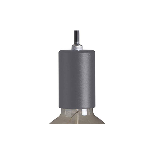 PENDENTE VINTAGE ALUM. LISO 1XE27 - 1M CINZA CONCRETO BLUMENAU