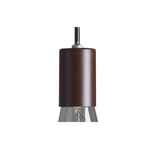 PENDENTE VINTAGE ALUM. LISO 1XE27 - 1M MARROM GOLD BLUMENAU