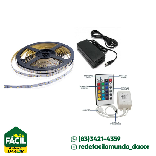 FITA LED 2835 RGB 12V 5M NITROLUX