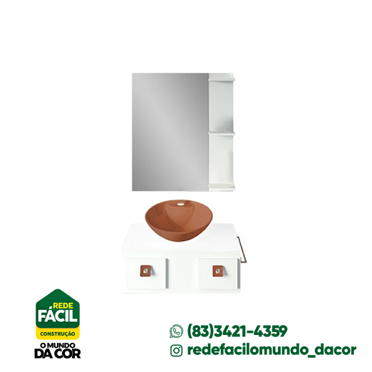 GAAM CJ.BANCADA 600 ESSENZA C/QUADRO/CUBA BR/BZ.3V