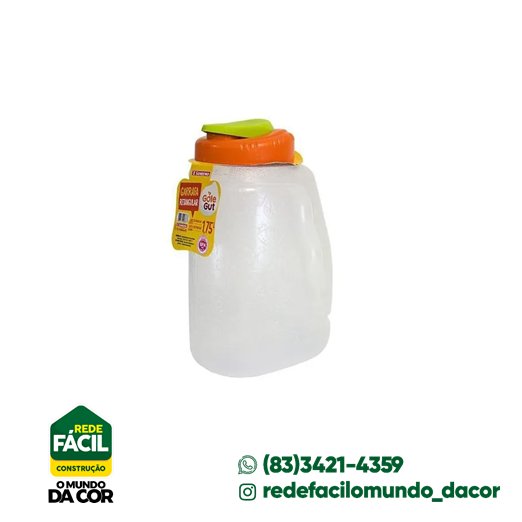 GARRAFA PLAST. 1,75L RETANG 76640 SANREMO