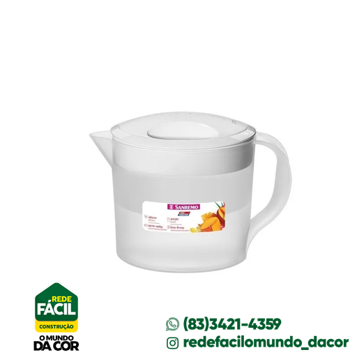 JARRA AGUA OVAL 780/2 PLASTICO SANREMO