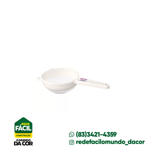 PENEIRA TELA 14,5CM PLASTICO SANREMO