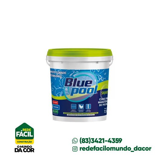 CLORO PISCINA SMART MULT ACAO 7,5KG BLUEPOOL