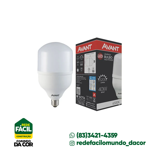 LAMPADA LED 40W 6500K AVANT