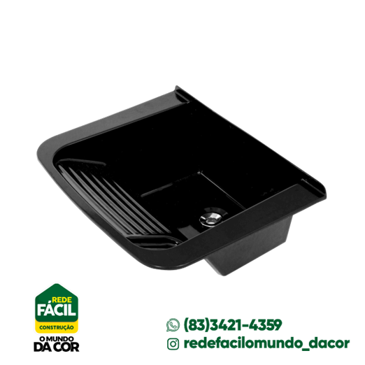 TANQUE SPDECORA  56X43 PRETO THERMO FIBRA DECORALITA