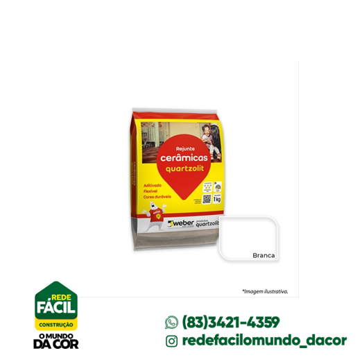 REJUNTE 1KG BRANCO QUARTZOLIT