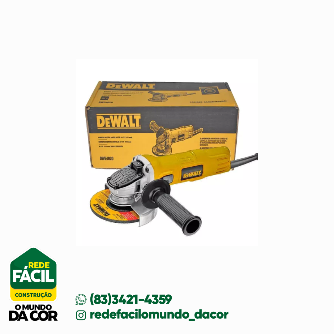 ESMERILHADEIRA ANG.PEQ.4.1/2 800W 220V DEWALT