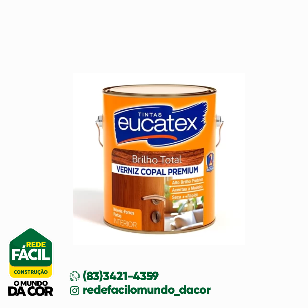 EUCATEX VERNIZ INCOLOR 3.6L