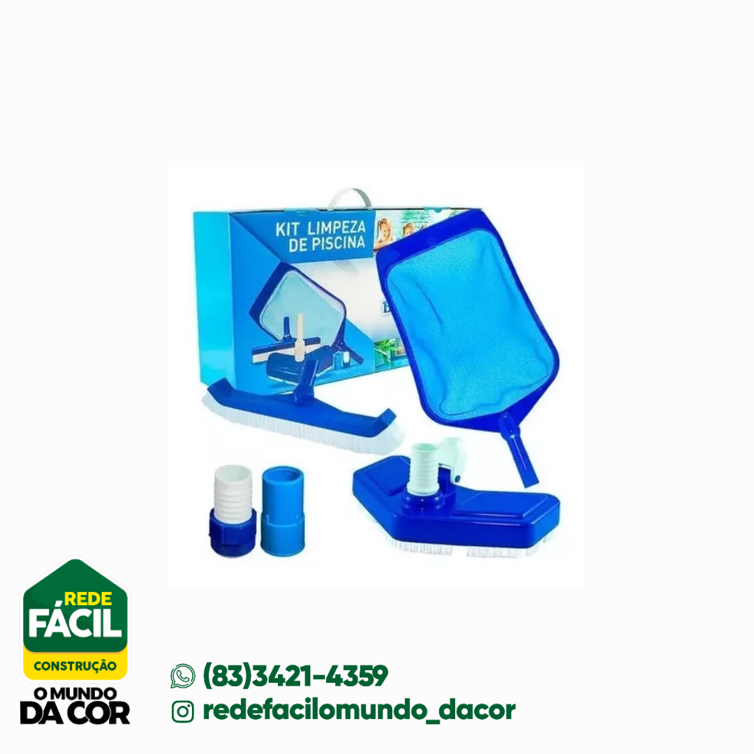 KIT LIMPEZA DE PISCINA BRUSTEC