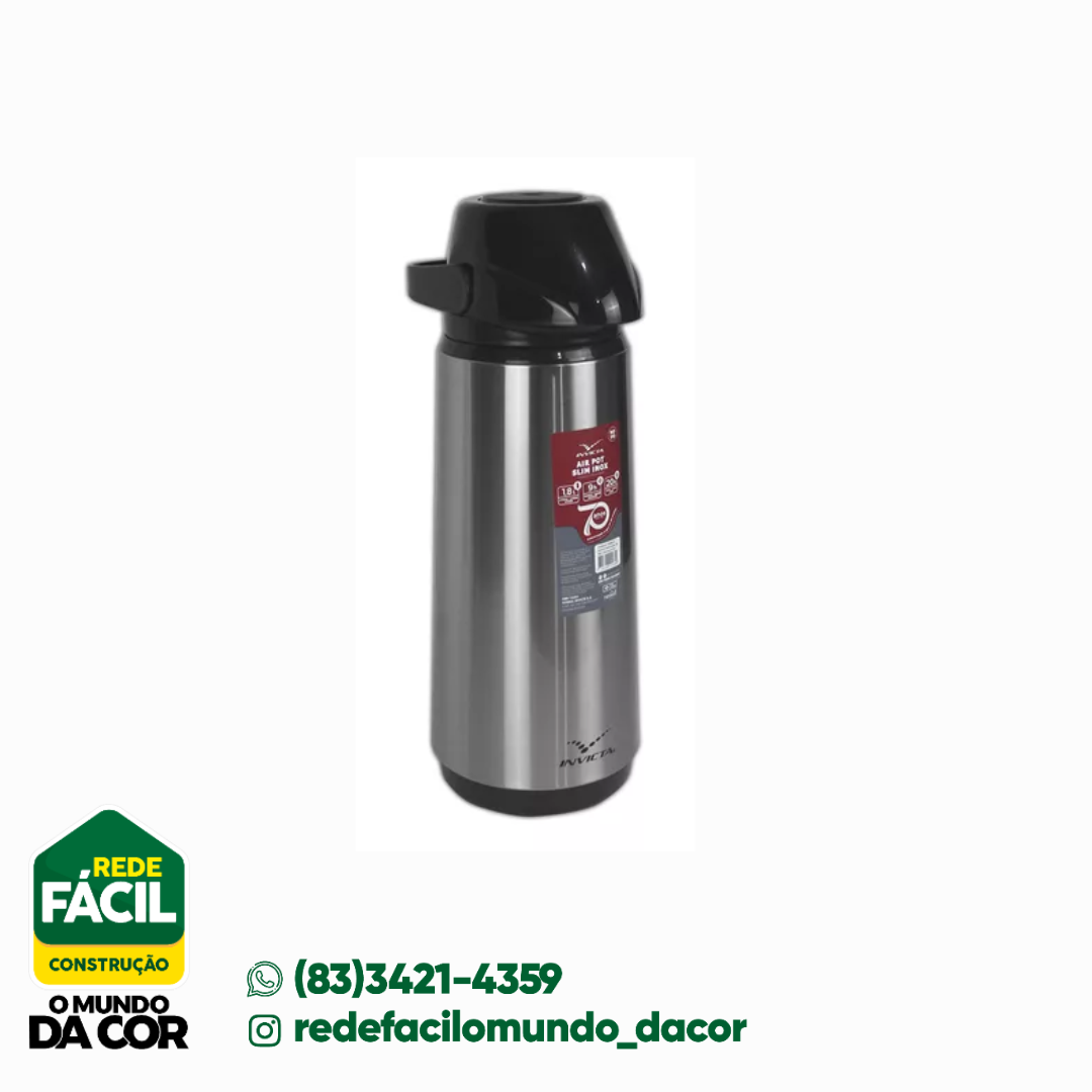 GARRAFA AIR POT INOX 1,8L INVICTA