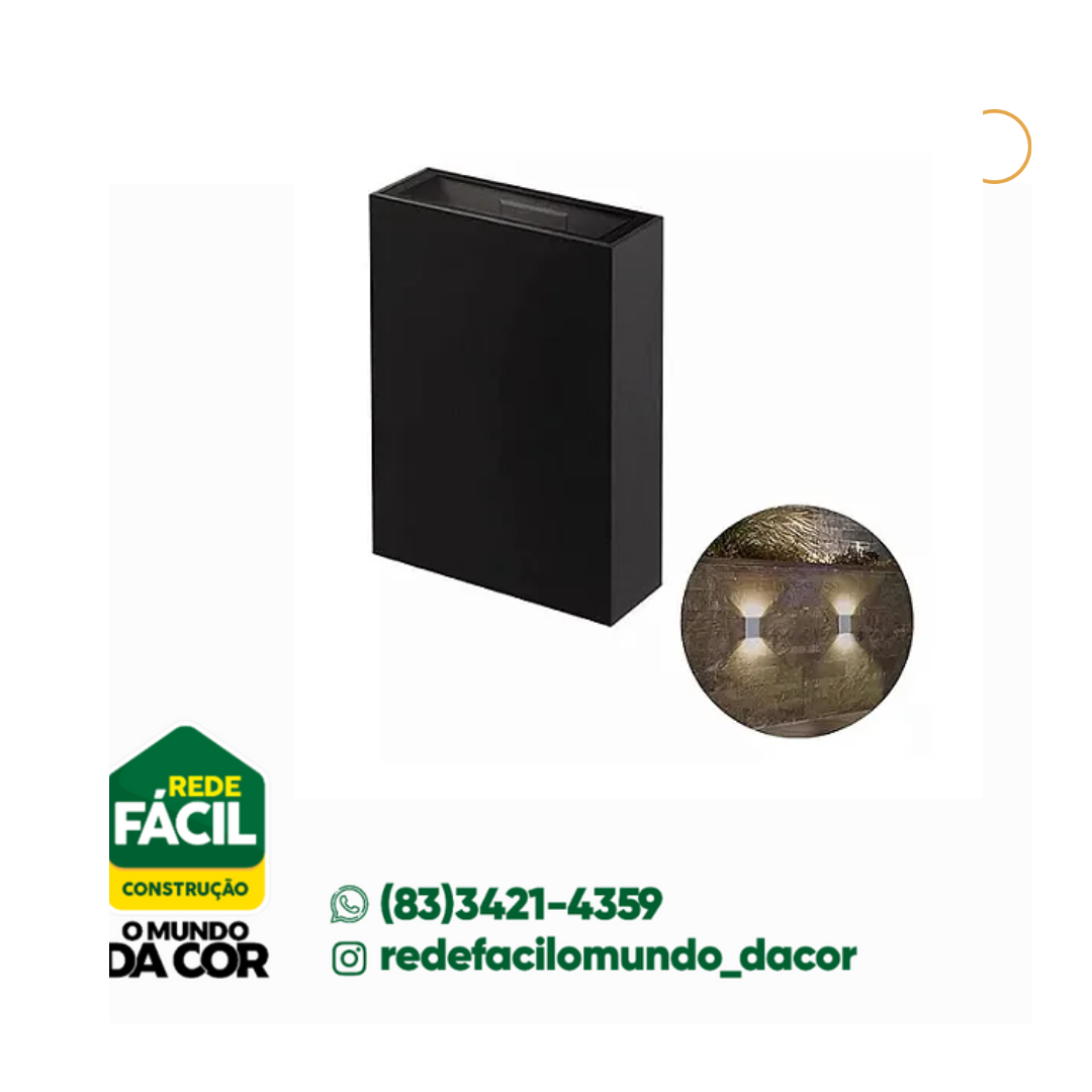 ARANDELA LED PILAR 6W 3000K TASCHIBRA