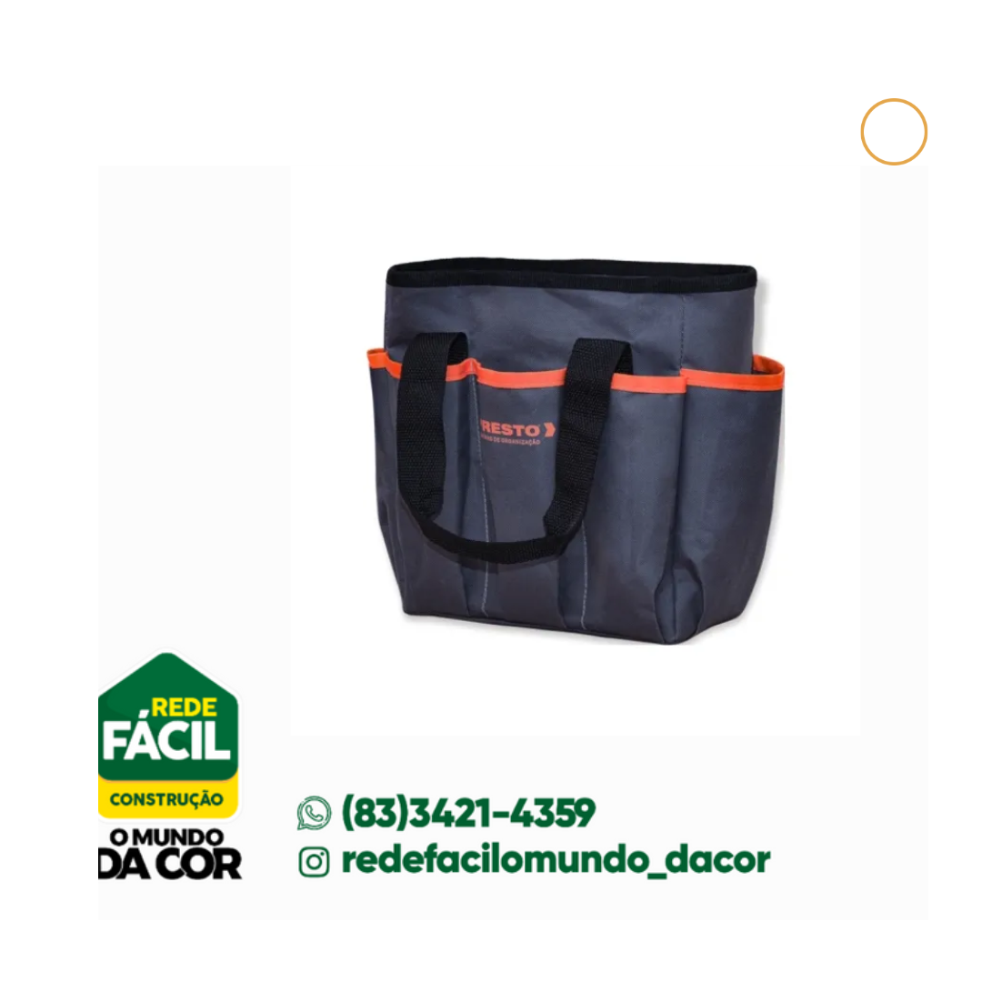 BOLSA FERRAMENTAS JARDINAGEM 30X30X15CM 8 BOLSOS PRESTO