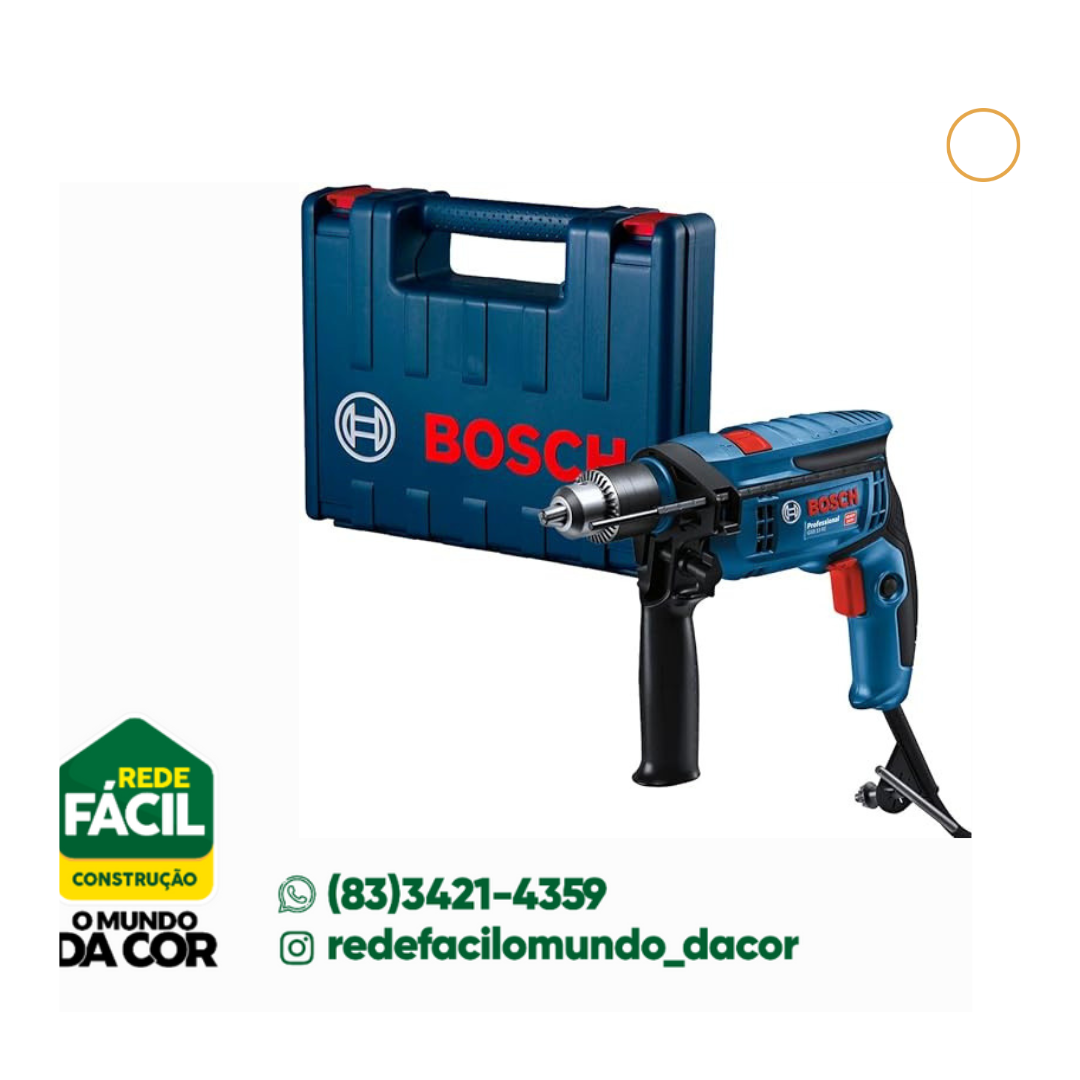BOSCH FURADEIRA IMPACTO GSB 1/2 13 750W RE