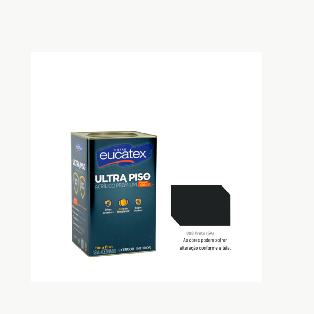 EUCATEX ULTRA PISO PRETO 18L