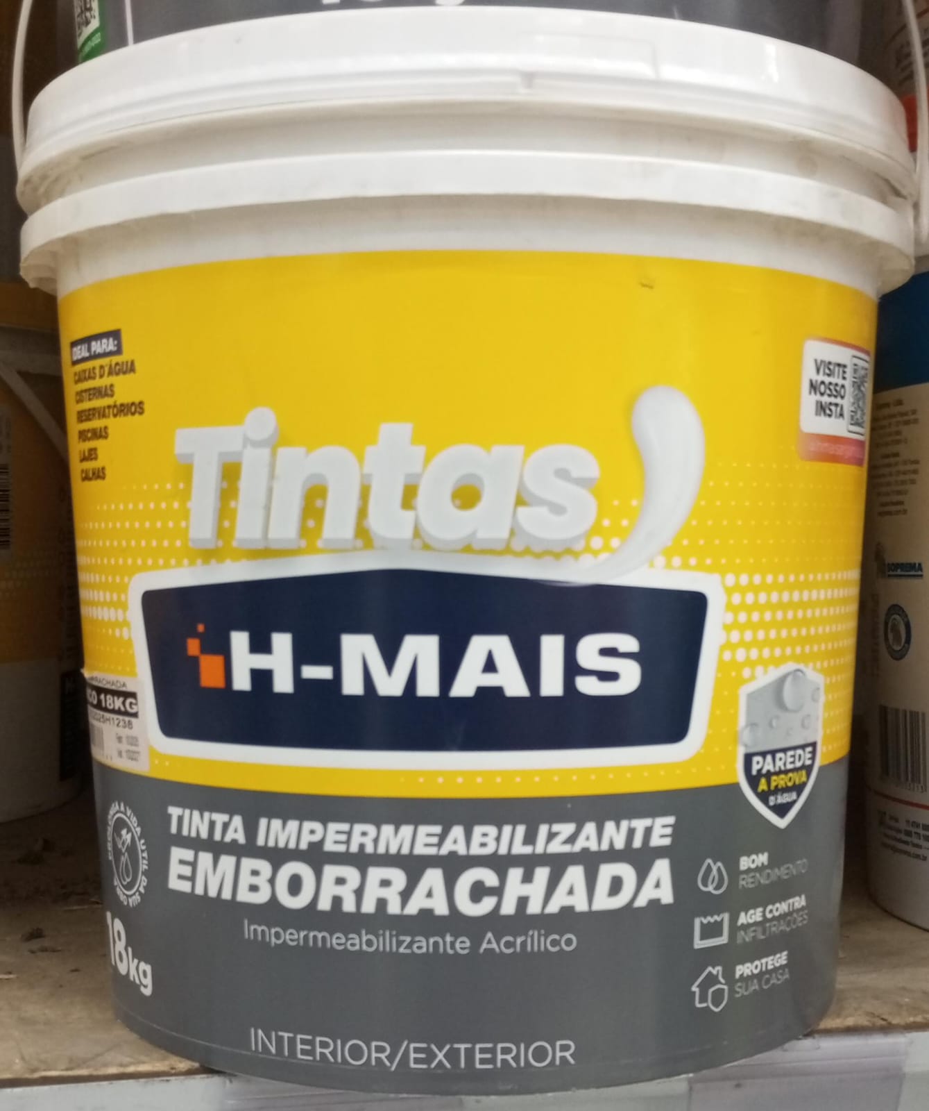 TINTA EMBORRACHADA 18KG H-MAIS